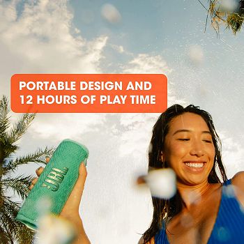 JBL Flip 6 Bluetooth portable speaker, gray