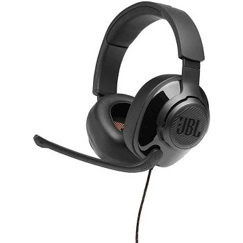 JBL Quantum 200 wired headphones, black