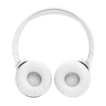 JBL Tune 520BT Bluetooth on-ear wireless headphones, white.
