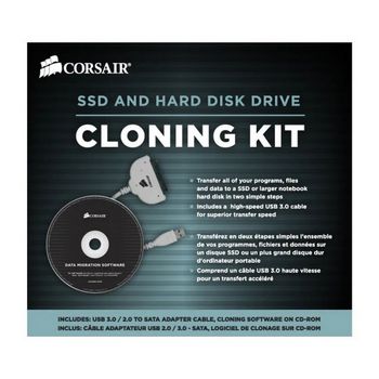 CORSAIR Cloning Kit - storage controller - SATA 3Gb/s - USB 3.0
 - CSSD-UPGRADEKIT