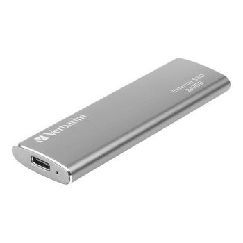 Verbatim SSD Hard Drive Vx500 - 240GB - USB 3.1 Gen 2 - Silver
 - 47442