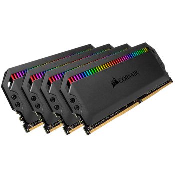 CORSAIR RAM Dominator Platinum RGB - 32 GB (4 x 8 GB Kit) - DDR4 3200 DIMM CL16
 - CMT32GX4M4Z3200C16