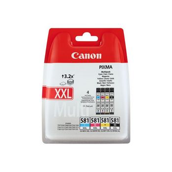 Canon ink tank CLI-581XXL BK/C/M/Y - 4-pack - Black / Cyan / Magenta / Yellow
 - 1998C005