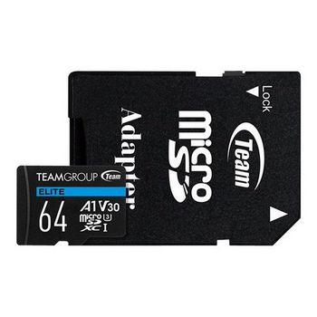Team ELITE A1 - flash memory card - 64 GB - microSDXC
 - TEAUSDX64GIV30A103