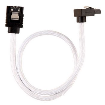 CORSAIR Premium sleeved SATA cable with 90° connector 2-pack - White
 - CC-8900279