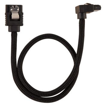 CORSAIR Premium sleeved SATA cable with 90° connector 2-pack - Black
 - CC-8900282