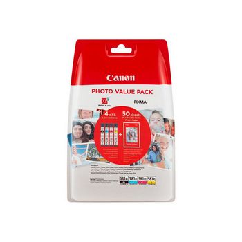 Canon Value Pack Fotopapier + ink tank CLI-581XL BK/C/M/Y - Black / Cyan / Magenta / Yellow
 - 2052C004