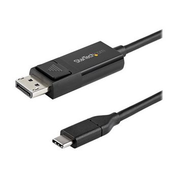 StarTech.com 6ft (2m) USB C to DisplayPort 1.2 Cable 4K 60Hz - Reversible DP to USB-C / USB-C to DP Video Adapter Monitor Cable HBR2/HDR - USB / DisplayPort cable - 2 m
 - CDP2DP2MBD