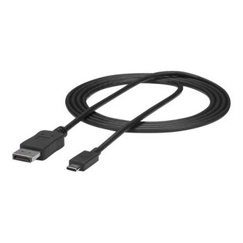 StarTech.com 6ft/1.8m USB C to DisplayPort 1.2 Cable 4K 60Hz - USB Type-C to DP Video Adapter Monitor Cable HBR2 - TB3 Compatible - Black - external video adapter - STM32F072CBU6 - - CDP2DPMM6B
