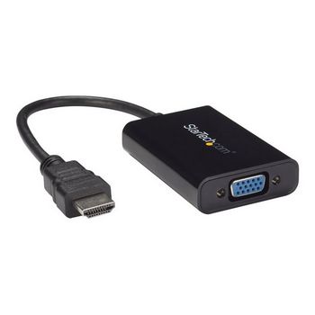 StarTech.com HDMI to VGA Video Adapter Converter with Audio for Desktop PC / Laptop / Ultrabook - 1920x1080 - video interface converter - HDMI / VGA / audio - 25 cm
 - HD2VGAA2