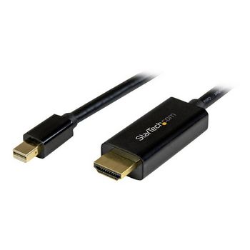 StarTech.com 6ft Mini DisplayPort to HDMI Cable - 4K 30hz Monitor Adapter Cable - mDP PC or Macbook to HDMI Display (MDP2HDMM2MB) - video cable - DisplayPort / HDMI - 2 m
 - MDP2HDMM2MB