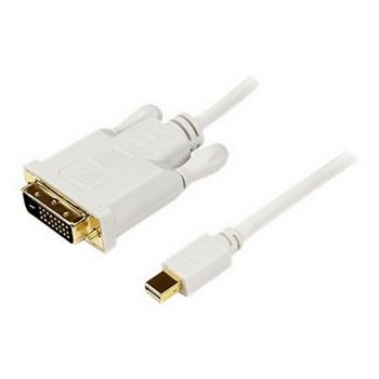 StarTech.com 6 ft Mini DisplayPort to DVI Adapter Cable - Mini DP to DVI Video Converter - MDP to DVI Cable for Mac / PC 1920x1200 - White (MDP2DVIMM6W) - DisplayPort cable - 1.82  - MDP2DVIMM6W