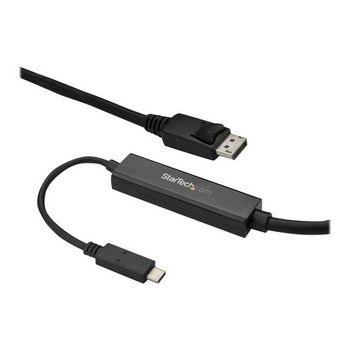 StarTech.com 9.8ft/3m USB C to DisplayPort 1.2 Cable 4K 60Hz - USB Type-C to DP Video Adapter Monitor Cable HBR2 - TB3 Compatible - Black - external video adapter - STM32F072CBU6 - - CDP2DPMM3MB