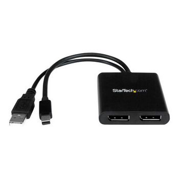 StarTech.com Mini DisplayPort MST Hub - Mini DisplayPort to DisplayPort Multi Monitor Splitter - MST Hub mDP 1.2 to 2x DP (MSTMDP122DP) - video splitter - 2 ports
 - MSTMDP122DP