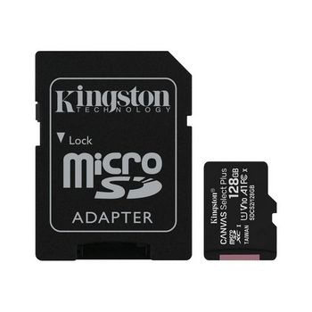 Kingston Flash Memory Card with adapter Canvas Select Plus - microSDXC UHS-I - 128 GB
 - SDCS2/128GB
