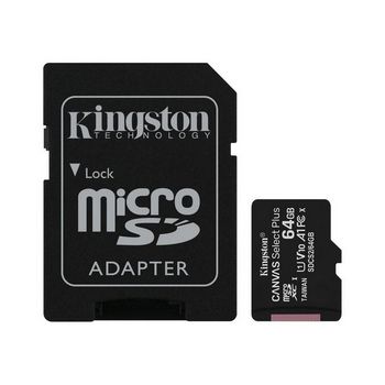 Kingston Flash Memory Card with adapter Canvas Select Plus - microSDXC UHS-I - 64 GB
 - SDCS2/64GB