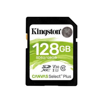 Kingston Canvas Select Plus - flash memory card - 128 GB - SDXC UHS-I
 - SDS2/128GB