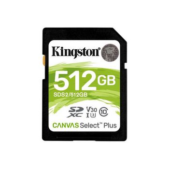 Kingston Canvas Select Plus - flash memory card - 512 GB - SDXC UHS-I
 - SDS2/512GB