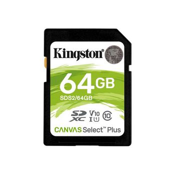 Kingston Flash Memory Card Canvas Select Plus - SDXC UHS-I - 64 GB
 - SDS2/64GB