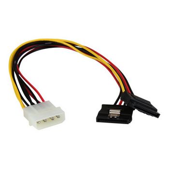 StarTech.com 12in LP4 to 2x Latching SATA Power Y Cable Splitter Adapter - 4 Pin LP4 to Dual SATA Y Splitter - power adapter - 30 cm
 - PYO2LP4LSATA