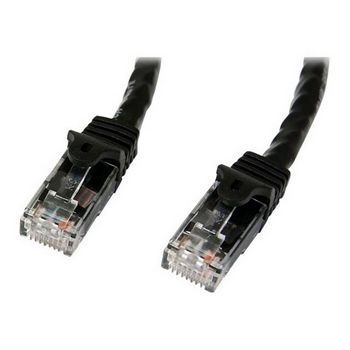 StarTech.com 5m CAT6 Ethernet Cable - Black Snagless Gigabit CAT 6 Wire - 100W PoE RJ45 UTP 650MHz Category 6 Network Patch Cord UL/TIA (N6PATC5MBK) - patch cable - 5 m - black
 - N6PATC5MBK