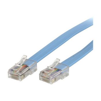 StarTech.com Cisco Console Rollover Cable - RJ45 Ethernet - Network cable - RJ-45 (M) to RJ-45 (M) - 6 ft - molded, flat - blue - ROLLOVERMM6 - network cable - 1.8 m - blue
 - ROLLOVERMM6