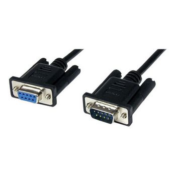 StarTech.com 2m Black DB9 RS232 Serial Null Modem Cable F/M - DB9 Male to Female - 9 pin Null Modem Cable - 1x DB9 (M), 1x DB9 (F), Black - null modem cable - 2 m
 - SCNM9FM2MBK