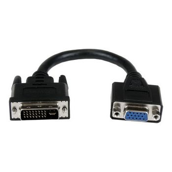 StarTech.com 8in DVI to VGA Cable Adapter - DVI-I Male to VGA Female Dongle Adapter (DVIVGAMF8IN) - VGA adapter - 20 cm
 - DVIVGAMF8IN