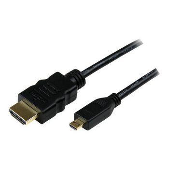 StarTech.com 3m High Speed HDMI® Cable with Ethernet - HDMI to HDMI Micro - M/M - 3 Meter HDMI (A) to HDMI Micro (D) Cable (HDADMM3M) - HDMI with Ethernet cable - 3 m
 - HDADMM3M