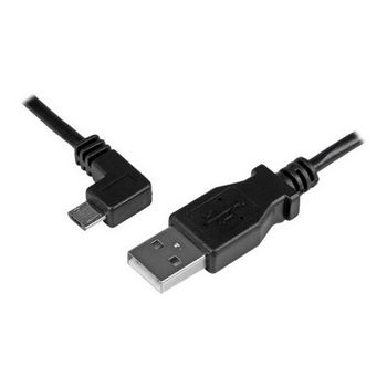 StarTech.com 1m 3 ft Micro-USB Charge-and-Sync Cable - Left-Angle Micro-USB - M/M - USB to Micro USB Charging Cable - 30/24 AWG (USBAUB1MLA) - USB cable - 1 m
 - USBAUB1MLA