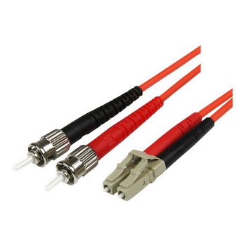 StarTech.com 1m Fiber Optic Cable - Multimode Duplex 50/125 - LSZH - LC/ST - OM2 - LC to ST Fiber Patch Cable - patch cable - 1 m - orange
 - 50FIBLCST1