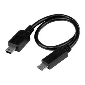 StarTech.com 8in USB OTG Cable - Micro USB to Mini USB - M/M - USB OTG Mobile Device Adapter Cable - 8 inch (UMUSBOTG8IN) - USB cable - 20.32 cm
 - UMUSBOTG8IN