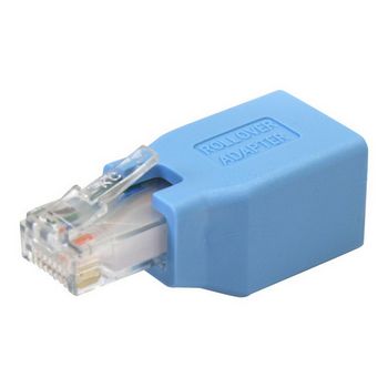 StarTech.com Cisco Console Rollover Adapter for RJ45 Ethernet Cable - Network adapter cable - RJ-45 (M) to RJ-45 (F) - blue - ROLLOVER - network adapter cable - blue
 - ROLLOVER