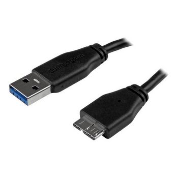 StarTech.com 0.5m 20in Slim USB 3.0 A to Micro B Cable M/M - Mobile Charge Sync USB 3.0 Micro B Cable for Smartphones and Tablets (USB3AUB50CMS) - USB cable - 50 cm
 - USB3AUB50CMS