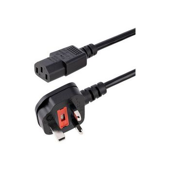 StarTech.com 3m UK Computer Power Cord 3 Pin Mains Lead C13 to BS1363 - power cable - 3 m
 - PXT101UK3M