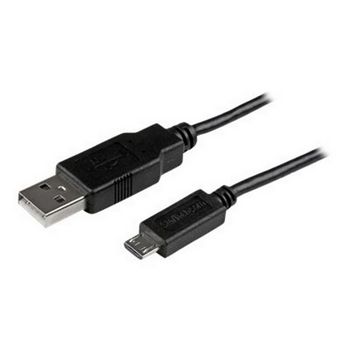 StarTech.com 0.5m Mobile Charge Sync USB to Slim Micro USB Cable M/M - USB cable - 50 cm
 - USBAUB50CMBK