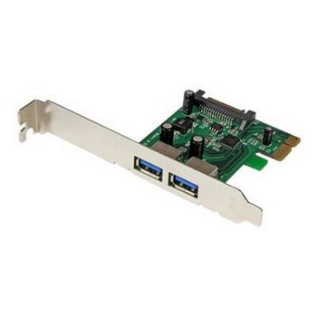 StarTech.com 2 Port PCI Express (PCIe) SuperSpeed USB 3.0 Card Adapter with UASP - SATA Power - Dual Port USB 3 PCIe Controller (PEXUSB3S24) - USB adapter
 - PEXUSB3S24