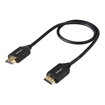 StarTech.com StarTech.com Premium Certified High Speed HDMI 2.0 Cable with Ethernet - 1.5ft 0.5m - HDR 4K 60Hz - 20 inch Short HDMI Male to Male Cord (HDMM50CMP) - HDMI with Ethern - HDMM50CMP