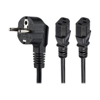 StarTech.com 2m C13 Power Cord - Schuko to 2x C13 - Y Splitter Power Cable - power cable - 2 m
 - PXT101YEU2M