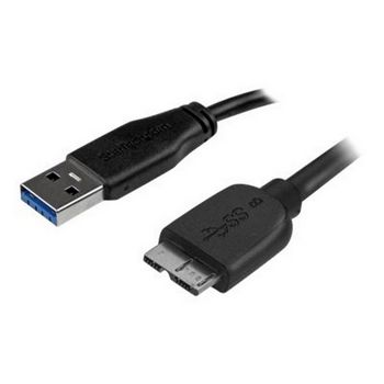 StarTech.com 3m 10ft Slim USB 3.0 A to Micro B Cable M/M - Mobile Charge Sync USB 3.0 Micro B Cable for Smartphones and Tablets (USB3AUB3MS) - USB cable - 3 m
 - USB3AUB3MS
