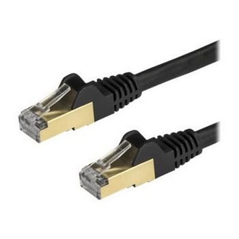 StarTech.com 1.5 m CAT6a Cable - 10Gb RJ45 Ethernet Cable - Snagless CAT6a STP Cord - Copper Wire - Black - patch cable - 1.5 m - black
 - 6ASPAT150CMBK