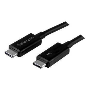 StarTech.com 20Gbps Thunderbolt 3 Cable - 3.3ft/1m - Black - 4k 60Hz - Certified TB3 USB-C to USB-C Charger Cord w/ 100W Power Delivery (TBLT3MM1M) - Thunderbolt cable - 1 m
 - TBLT3MM1M