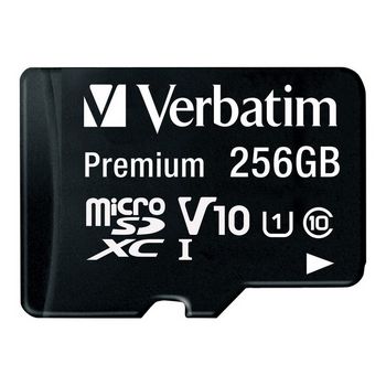 Verbatim Premium - flash memory card - 256 GB - microSDXC UHS-I
 - 44087