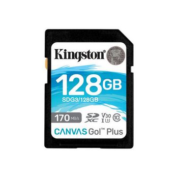 Kingston Flash Memory Card Canvas Go Plus - SDXC UHS-I - 128 GB
 - SDG3/128GB