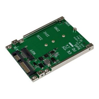 StarTech.com M.2 SSD to 2.5in SATA Adapter - M.2 NGFF to SATA Converter - 7mm - Open-Frame Bracket - M2 Hard Drive Adapter (SAT32M225) - storage controller - SATA 6Gb/s - SATA 6Gb/ - SAT32M225
