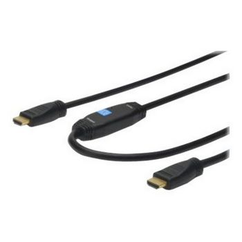 DIGITUS HDMI High Speed Connecting Cable with Ethernet and Signal Booster - HDMI Type-A Male/HDMI Type-A Male - 20 m
 - AK-330118-200-S