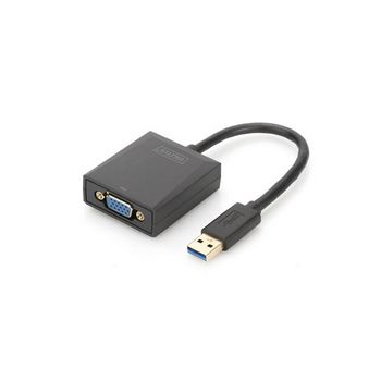 DIGITUS USB 3.0 to VGA Adapter - external video adapter - black
 - DA-70840