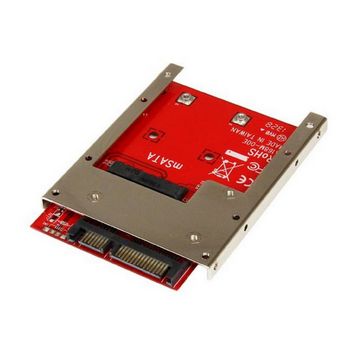 StarTech.com mSATA SSD to 2.5in SATA Adapter Converter - mSATA to SATA Adapter for 2.5in bay with Open Frame Bracket and 7mm Drive Height (SAT32MSAT257) - storage controller - SATA - SAT32MSAT257