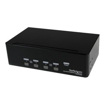 StarTech.com 4-Port Dual KVM Switch with Audio for DVI Computers - Built-in USB Hub (SV431DD2DUA) - KVM / audio / USB switch - 4 ports
 - SV431DD2DUA