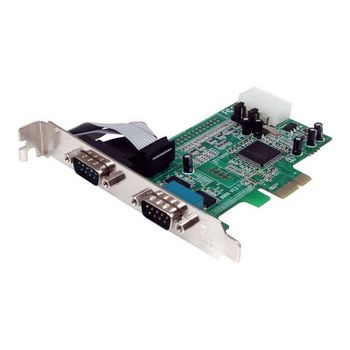 StarTech.com 2 Port Native PCI Express RS232 Serial Adapter Card with 16550 UART - serial adapter - PCIe - RS-232 x 2
 - PEX2S553